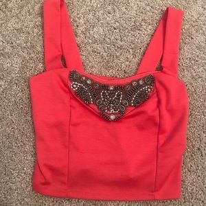 Brand new!!  Crop Top (Coral)—Size XS—NWT!!!